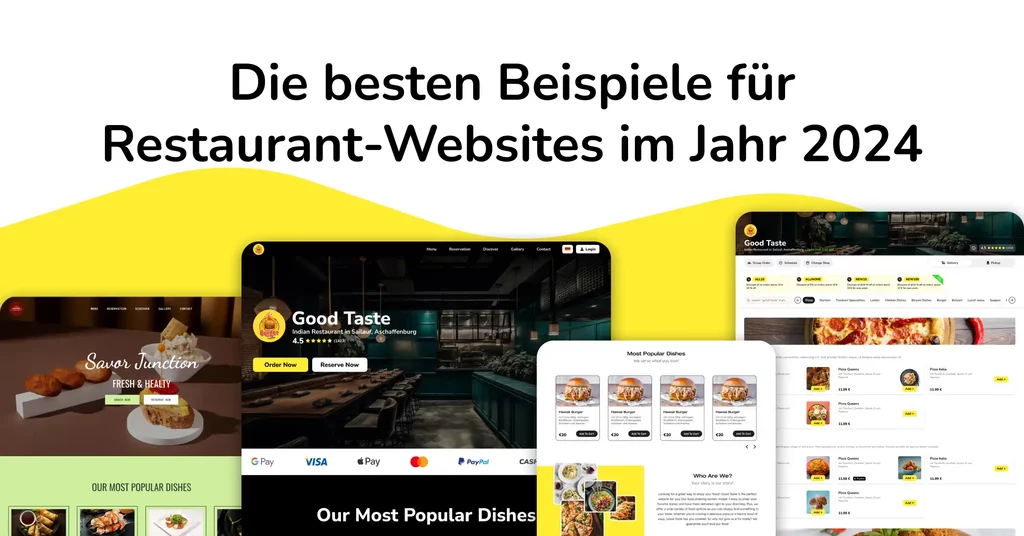 Die 6 besten Beispiele für Restaurant-Websites im Jahr 2024